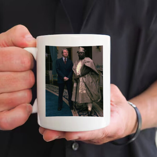 Aficionado Jimmy Carter With President Of Nigeria Pic Mug