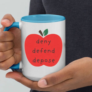 Apple - Deny Defend Depose Mug