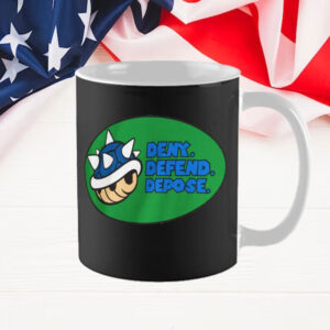 Blue Turtle Shell - Deny, Defend, Depose Mug