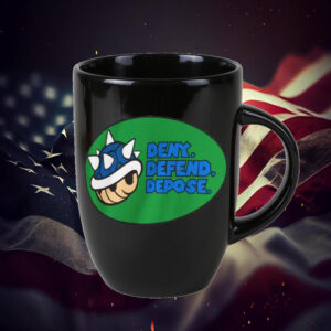 Blue Turtle Shell - Deny, Defend, Depose Mug 6 Blue Turtle Shell - Deny, Defend, Depose Mug