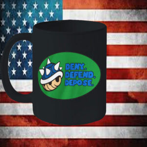 Blue Turtle Shell - Deny, Defend, Depose Mug