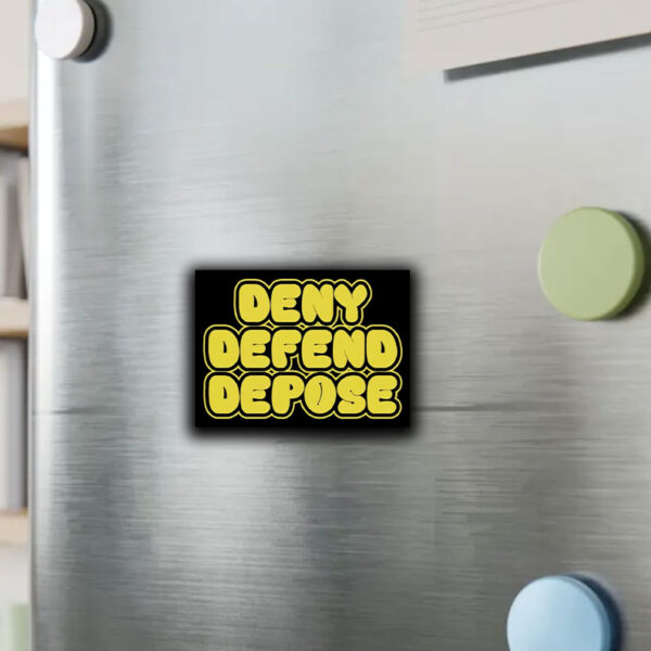 Bold Statement ,Deny Defend Depose Sticker ,Car Magnets