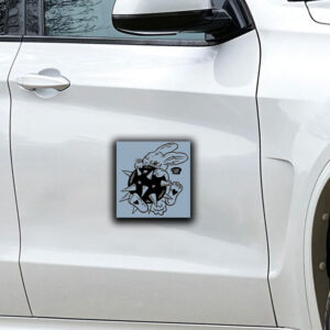 Chloeleeart Morningstar Bunny Sticker ,Car Magnet