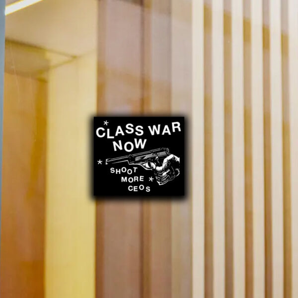 Class War Now, Sh**t More Ceos punk, Deny Defend Depose Sticker ,Car Magnet