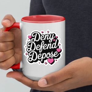 Cutie Deny defend depose Mug