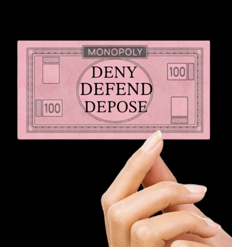 DENY DEFEND DEPOSE Sticker Bundle Monopoly Money