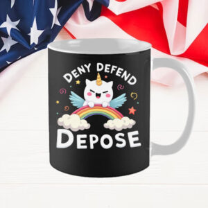 Dark Humor ,Deny Defend Depose Funny Mug