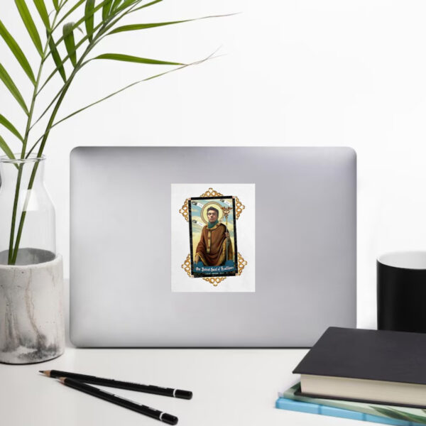 Deny Defend Depose ,Luigi Mangione Our Patron Saint Of Healthcare Sticker2