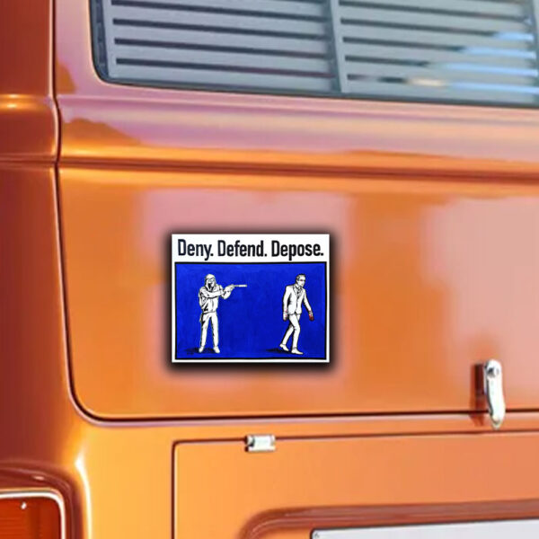 Deny Defend Depose Stickers