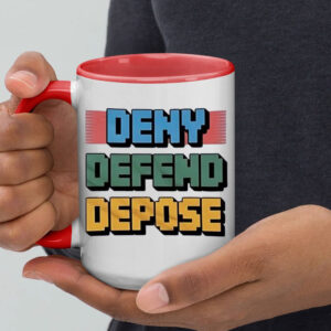 Deny defend depose Super Mario Luigi Mug