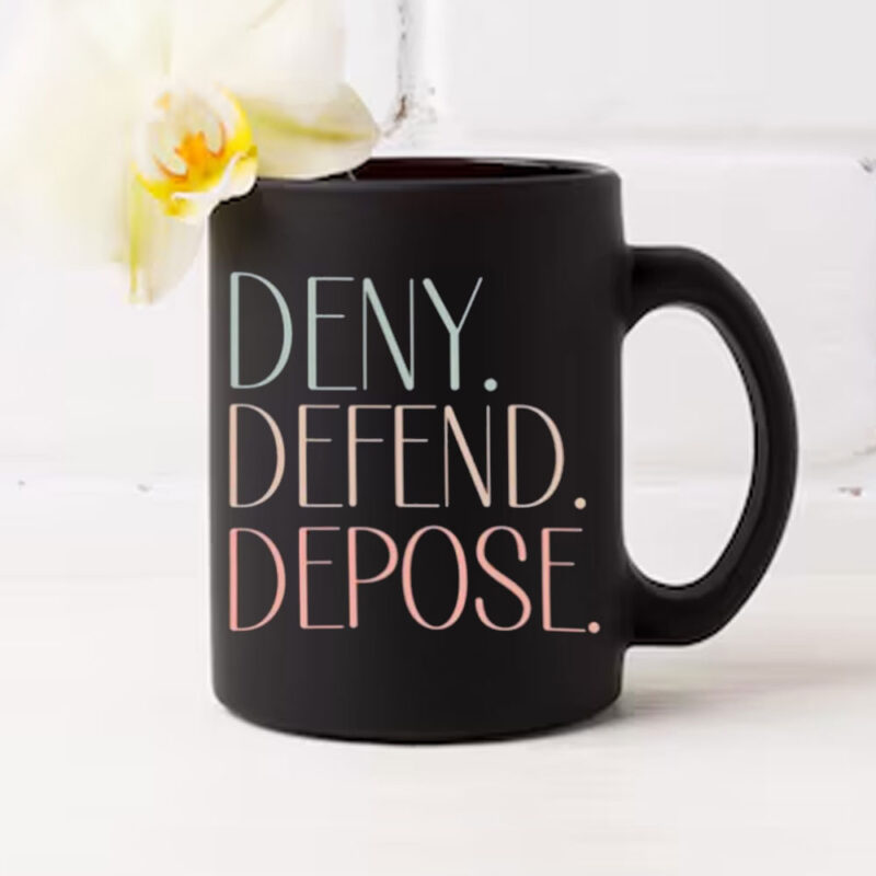 Deny defend depose ,universal healthcare Mug