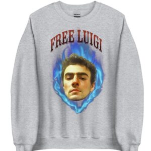 FREE LUIGI Unisex Sweatshirt / Mangione Apparel / graphic streetwear