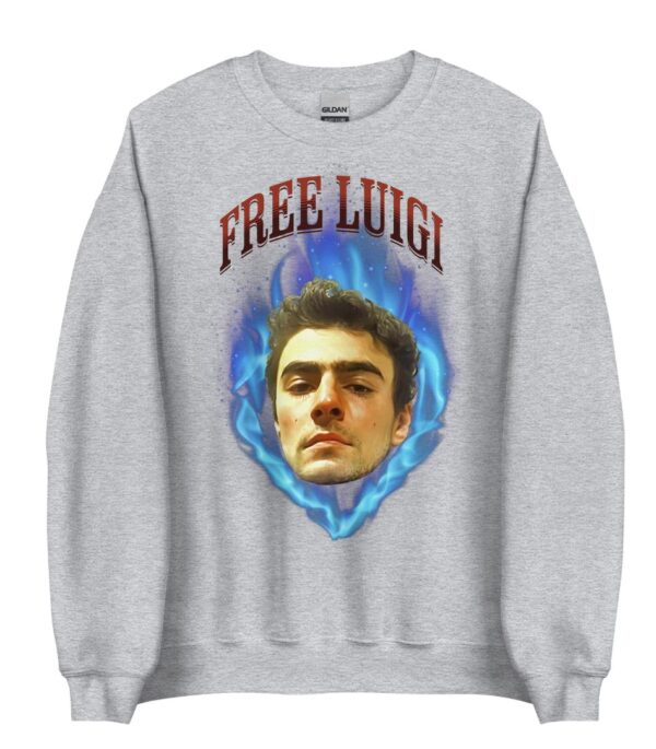 FREE LUIGI Unisex Sweatshirt / Mangione Apparel / graphic streetwear