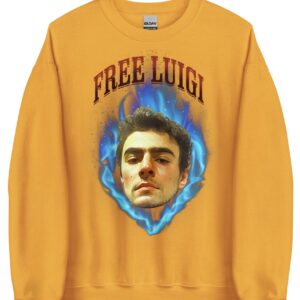 FREE LUIGI Unisex Sweatshirt / Mangione Apparel / graphic streetwear