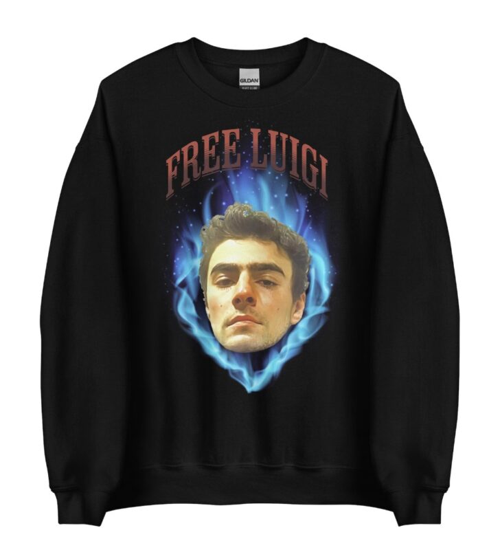 FREE LUIGI Unisex Sweatshirt / Mangione Apparel / graphic streetwear