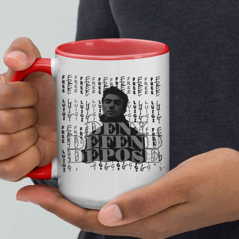 Free Luigi - Deny Defend Depose Graphic Mug