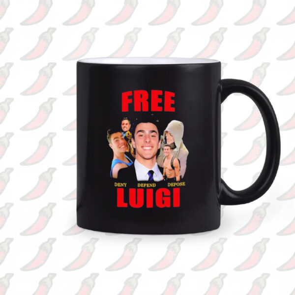 Free Luigi Deny Defend Depose Mug, Free Luigi Mugs1