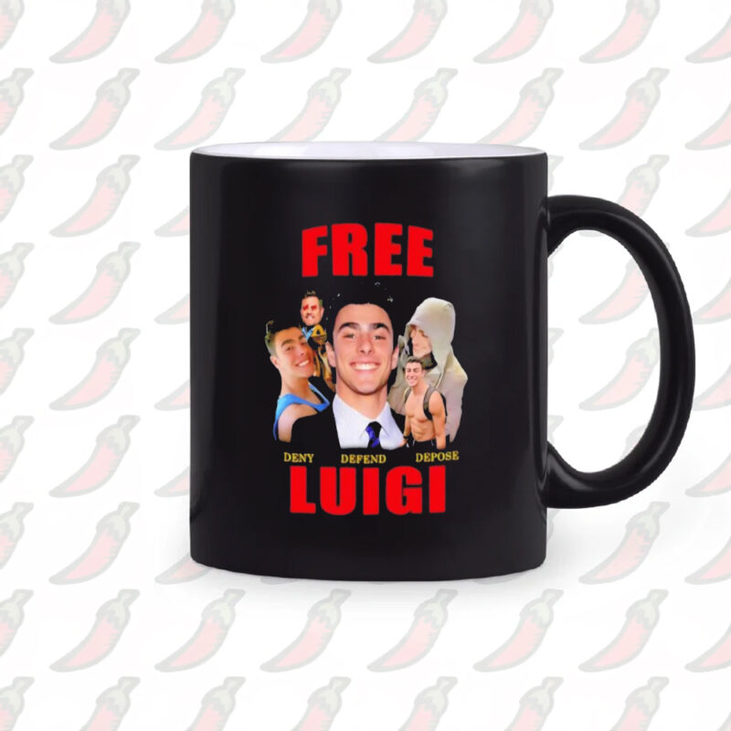 Free Luigi Deny Defend Depose Mug, Free Luigi Mugs1