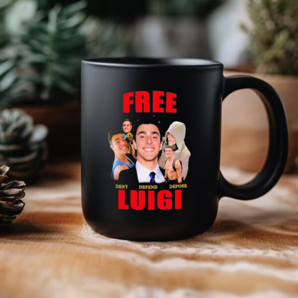 Free Luigi Deny Defend Depose Mug, Free Luigi Mugs2