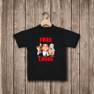 Free Luigi Deny Defend Depose collage shirt