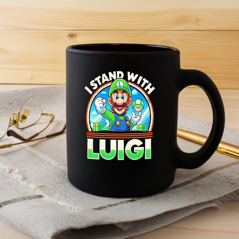 Free Luigi I stand with Luigi Mug3