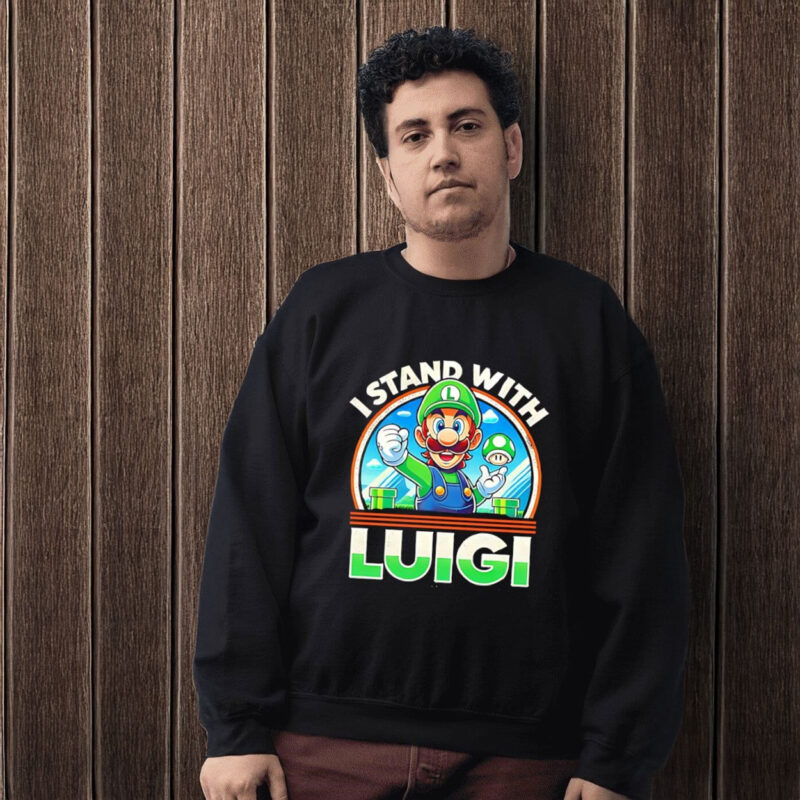 Free Luigi I stand with Luigi t-shirt