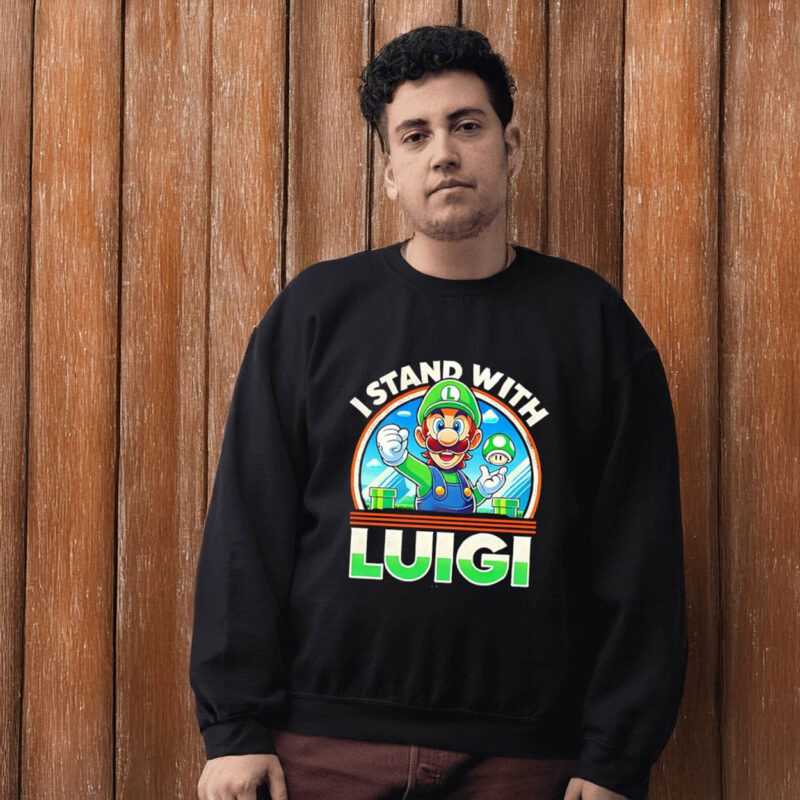 Free Luigi I stand with Luigi t-shirt