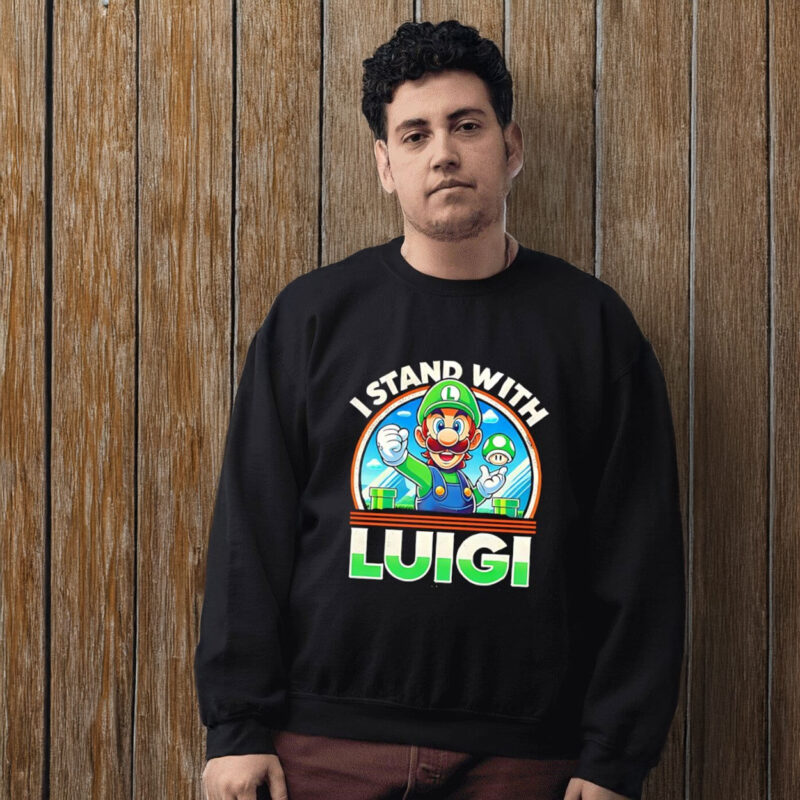 Free Luigi I stand with Luigi t-shirt