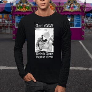 Free Luigi Mangione Anti CEO Defend Deny Depose Crew t-shirt3