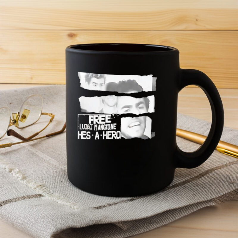 Free Luigi Mangione Hes-a-Hero Mug