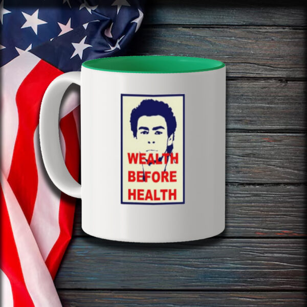 Free Luigi Mangione Wealth Before Health Mug1