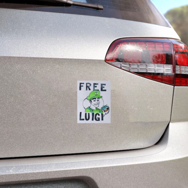 Free Luigi Mangione cartoon Sticker