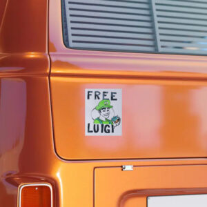 Free Luigi Mangione cartoon Sticker1