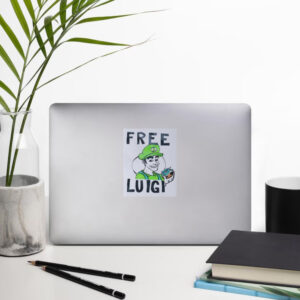 Free Luigi Mangione cartoon Sticker2