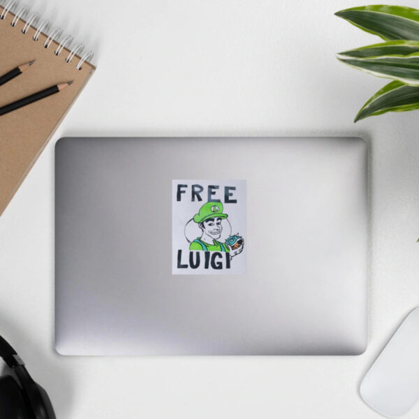 Free Luigi Mangione cartoon Sticker3