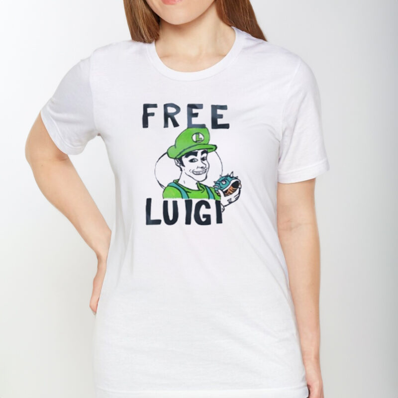 Free Luigi Mangione cartoon T-Shirt1