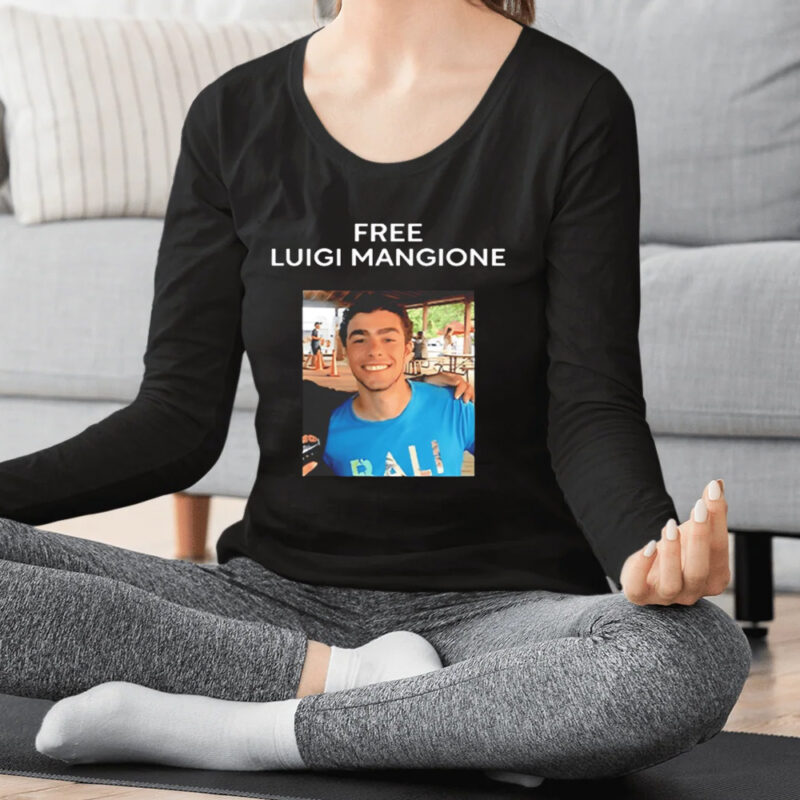 Free Luigi Mangione face shirts