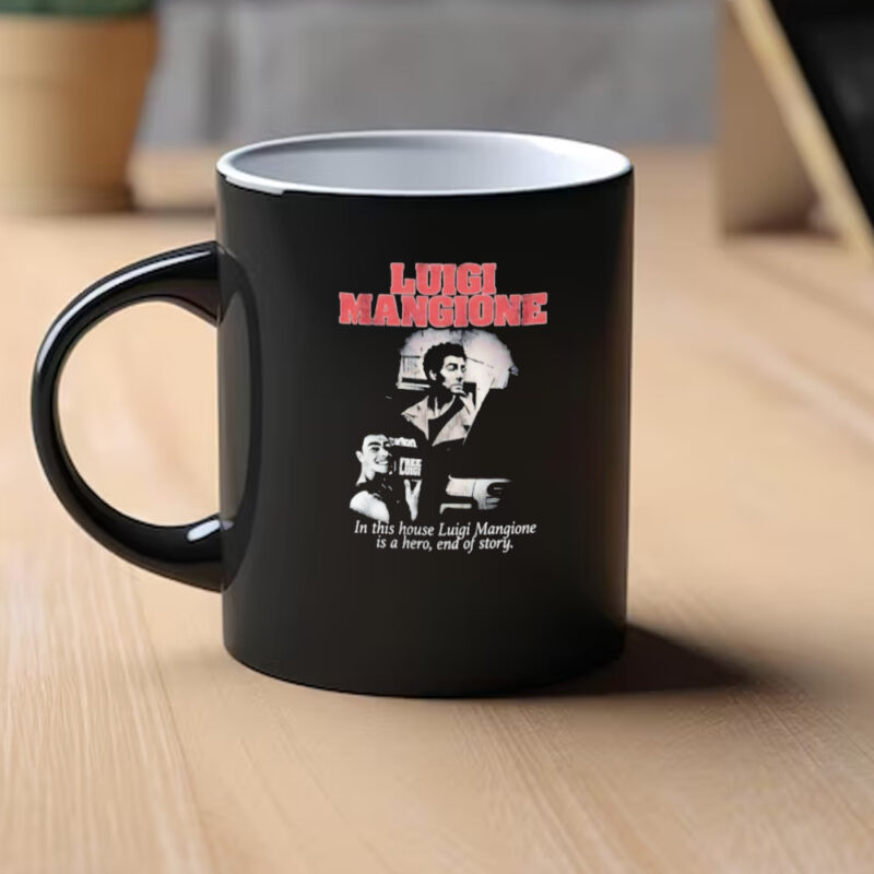 Free Luigi in this house Luigi Mangione is a hero end of story retro Mug1