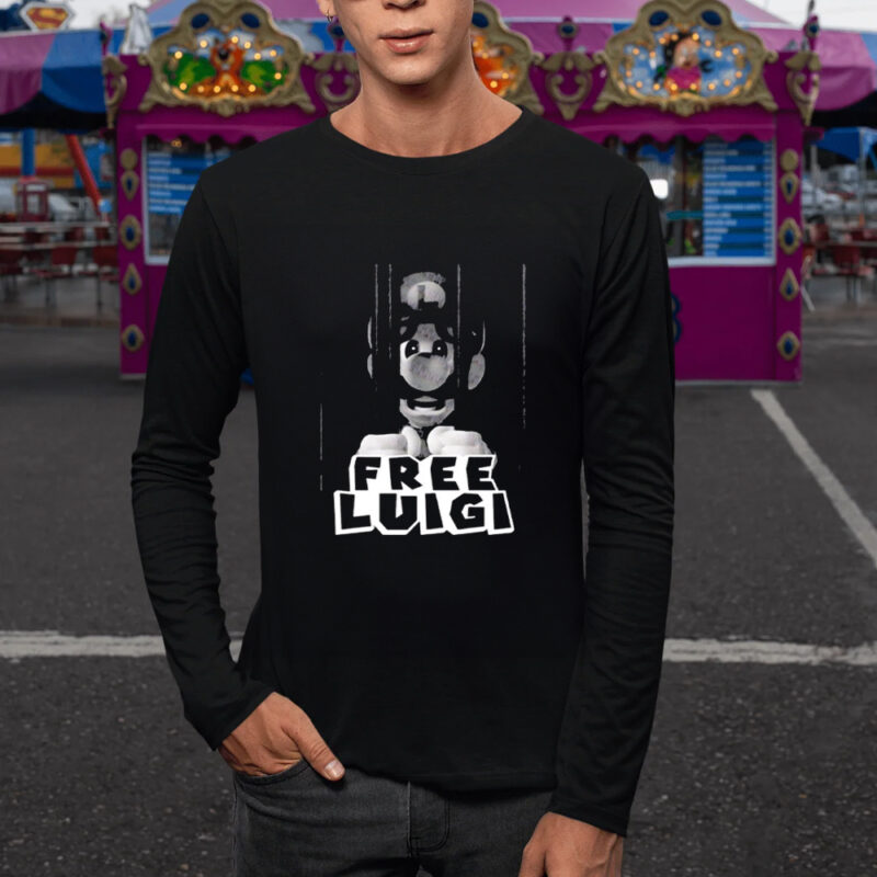 Free Luigi x Mario Mugshot shirt3