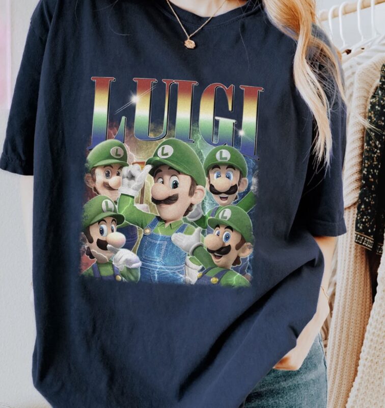 Free Super Mario Luigi T-Shirt