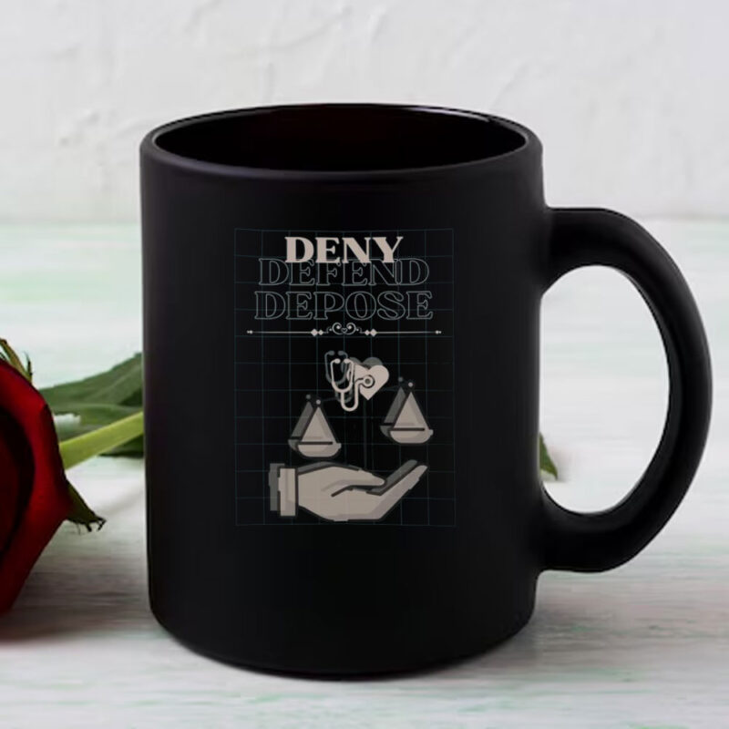 Health Insurance Consumer Protection, Anti-Capitalist, Deny Defend Depose Mug