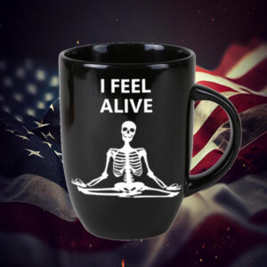 I Feel Alive Skeleton Yoga Mug