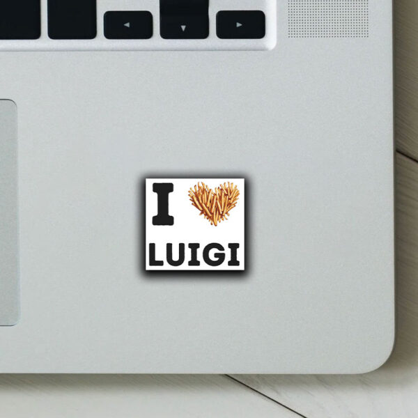 I Love Luigi Sticker ,Car Magnet