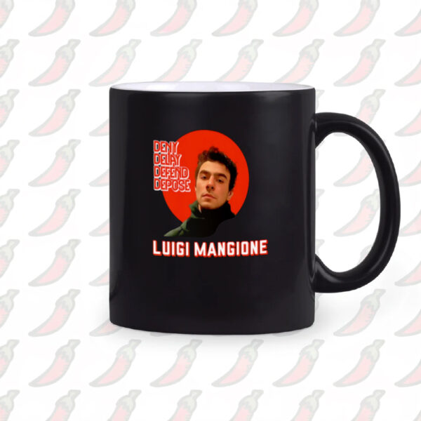 Luigi Mangione Deny Delay Defend Depose Deflect Manifesto free Luigi Mug2