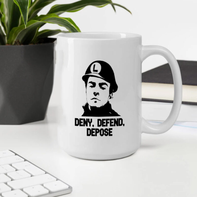 Luigi Mangione Mario The Hutt Deny Defend Depose Mug2