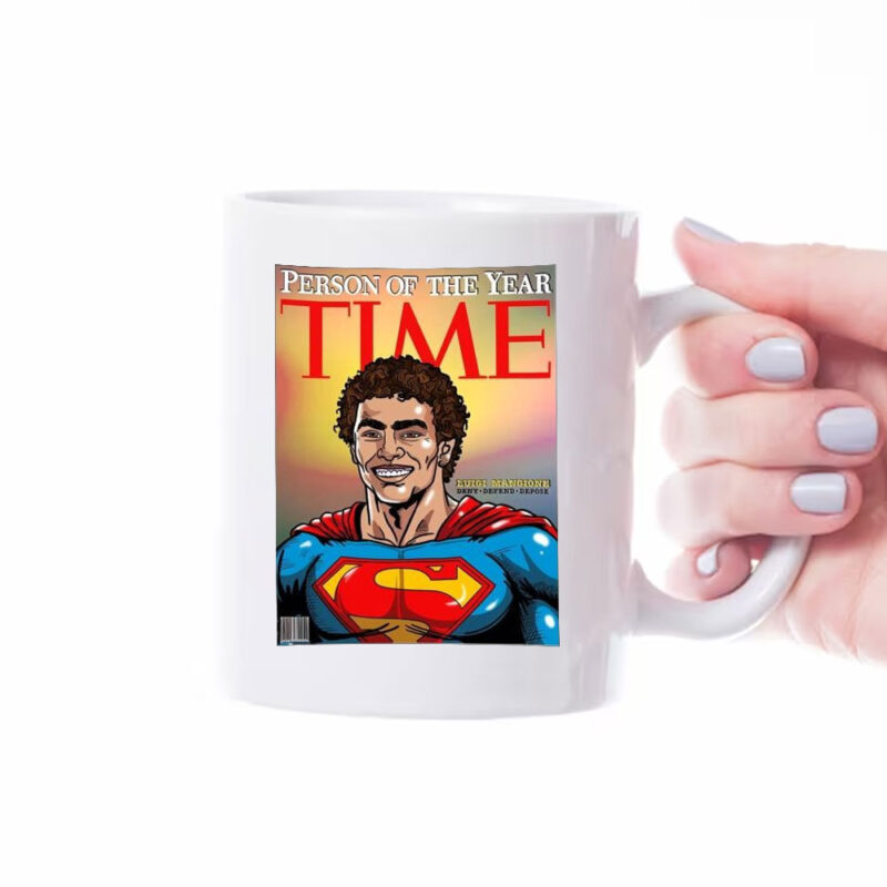 Luigi Mangione Person Of The Year Time Deny Defend Depose Superman Mug