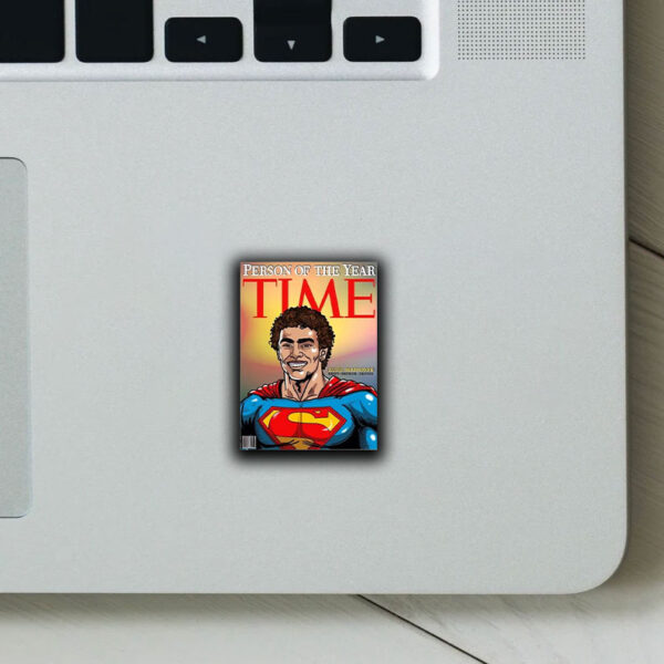 Luigi Mangione Person Of The Year Time Deny Defend Depose Superman Sticker ,Car Magnet