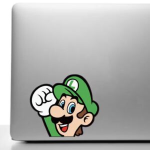 Luigi Peeker Peeking | Super Mario Bros Vide Game Characters Car Decals, Sticker