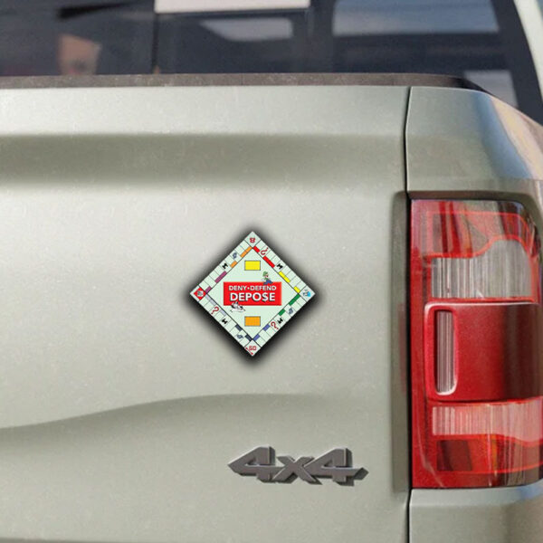 Mario Deny Defend Depo$e Sticker ,Car Magnet