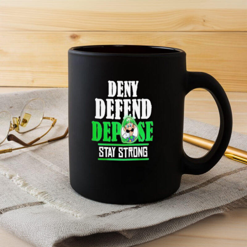 Mario Free Luigi Deny Defend Depose Stay Strong Mugs